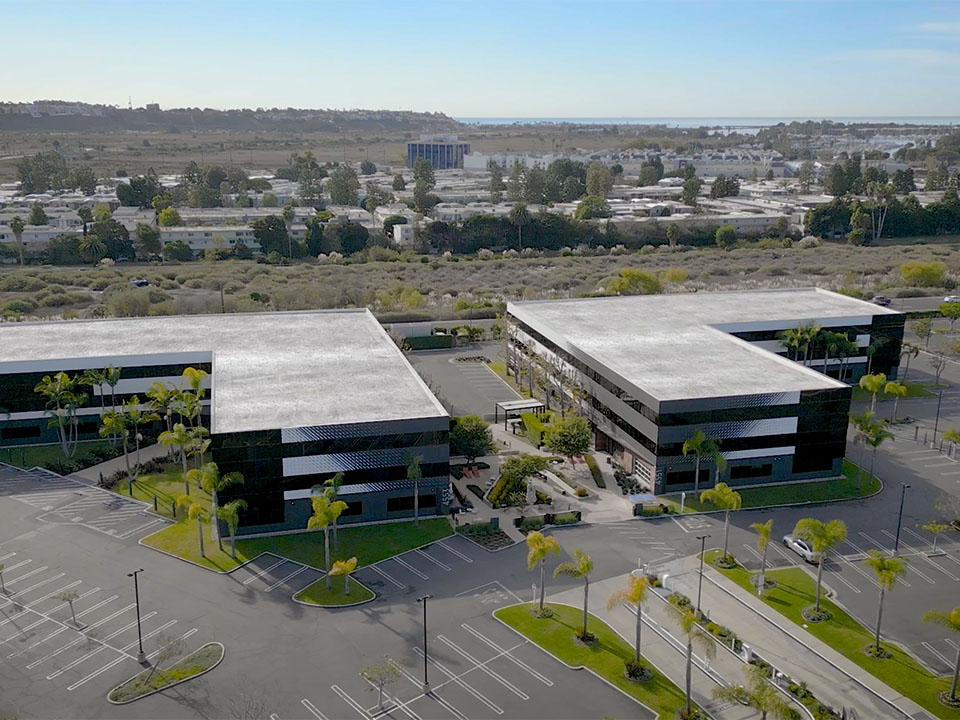 Out patient surgery center exterior aerial view