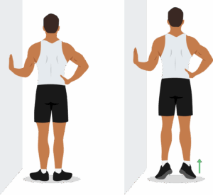 Heel raises exercise