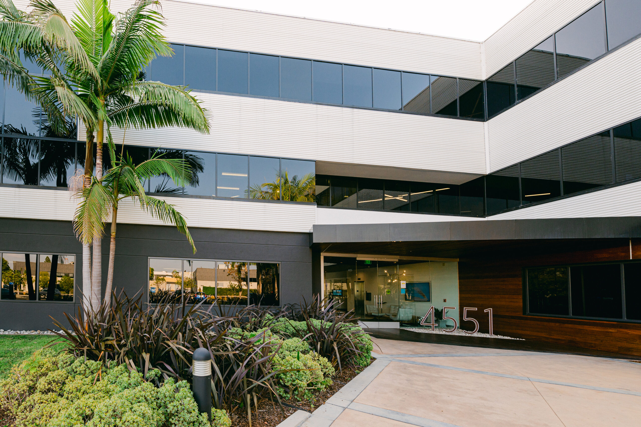 Front of business entrence