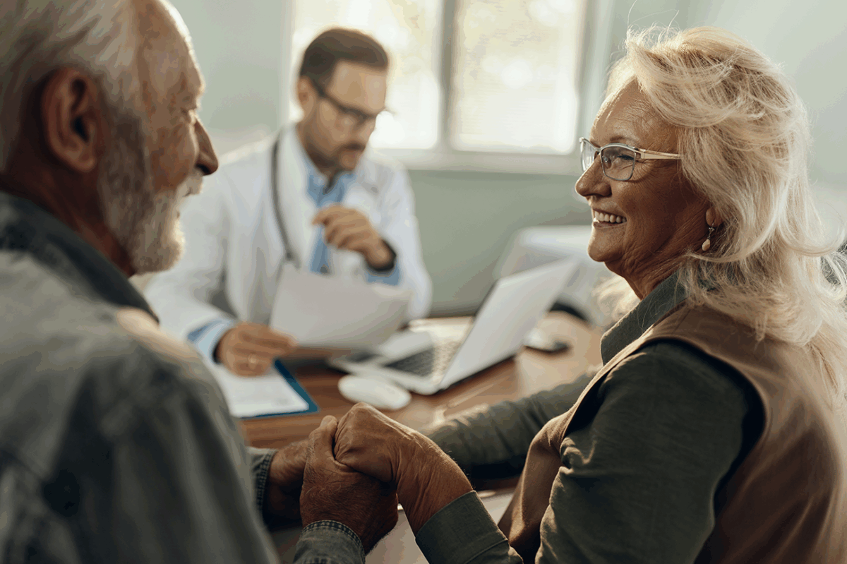 Older couple in counseling